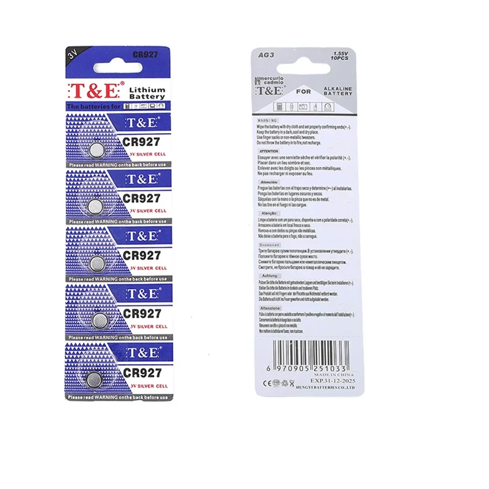 5-60 шт. CR927 батарея DL927 BR927 3 В литиевая для часов автомобильный ключ дистанционная