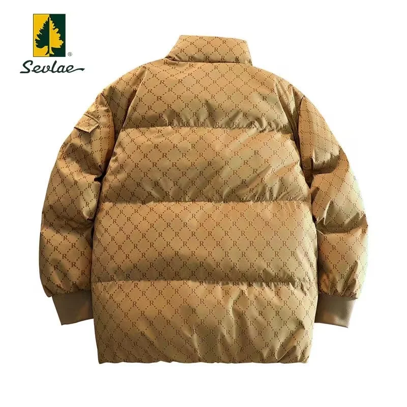 Casual Trend Mens Wear Winter Cotton Padded Jacket Loose Thermal Coat Thickened Male Coat Large Size 150kg Velvet Winter Clothes