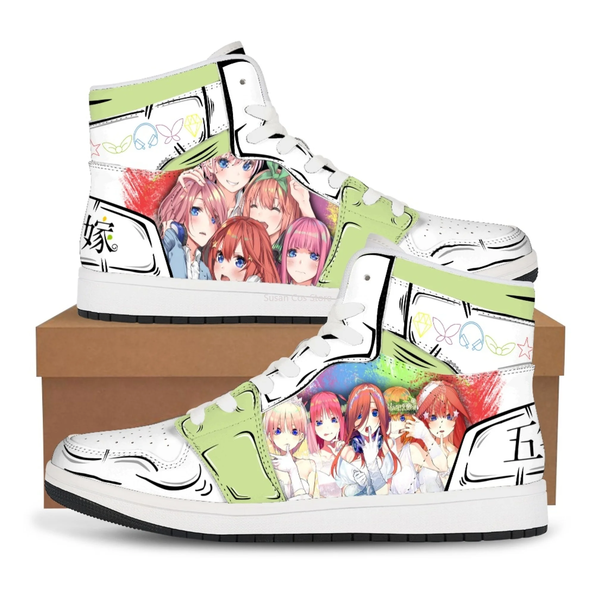 Аниме Nakano Yotsuba обувь quintessence Quintuplets индивидуальная версия Симпатичные комиксные