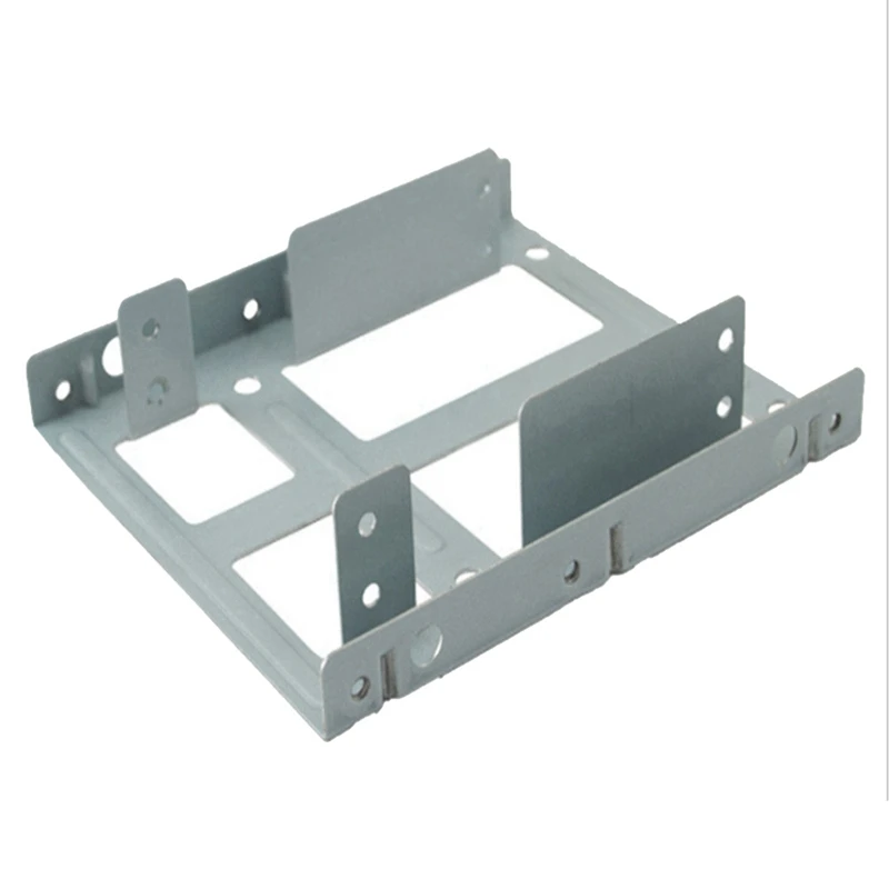 

1 Piece 2.5 Inch To 3.5 Inch Internal Mounting Frame Adapter Mounting Bracket For 2X2.5 Inch SSD/HDD To 3.5 Inch Bay
