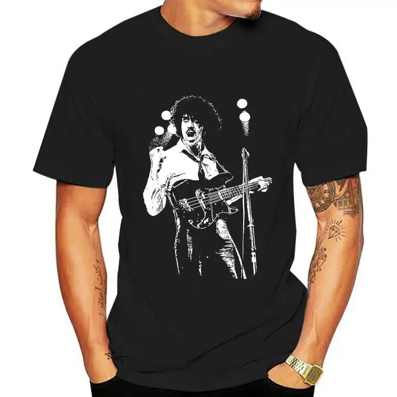 

Phil Lynott On Stage Fist T Shirt Thin Lizzy Gary Moore Classic Rock T Shirt Street Wear Fashion Tee Shirt