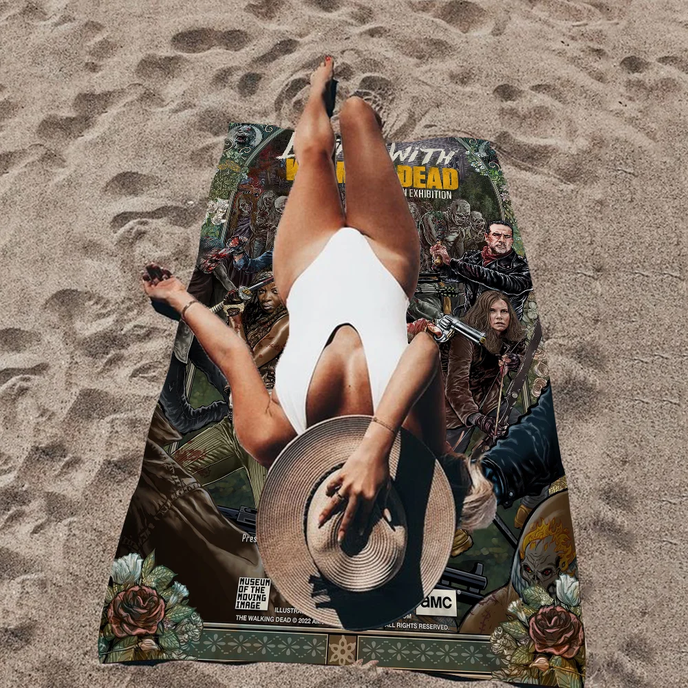 Ходячие мертвецы пляжные полотенца полотенце для душа сауна путешествия спа