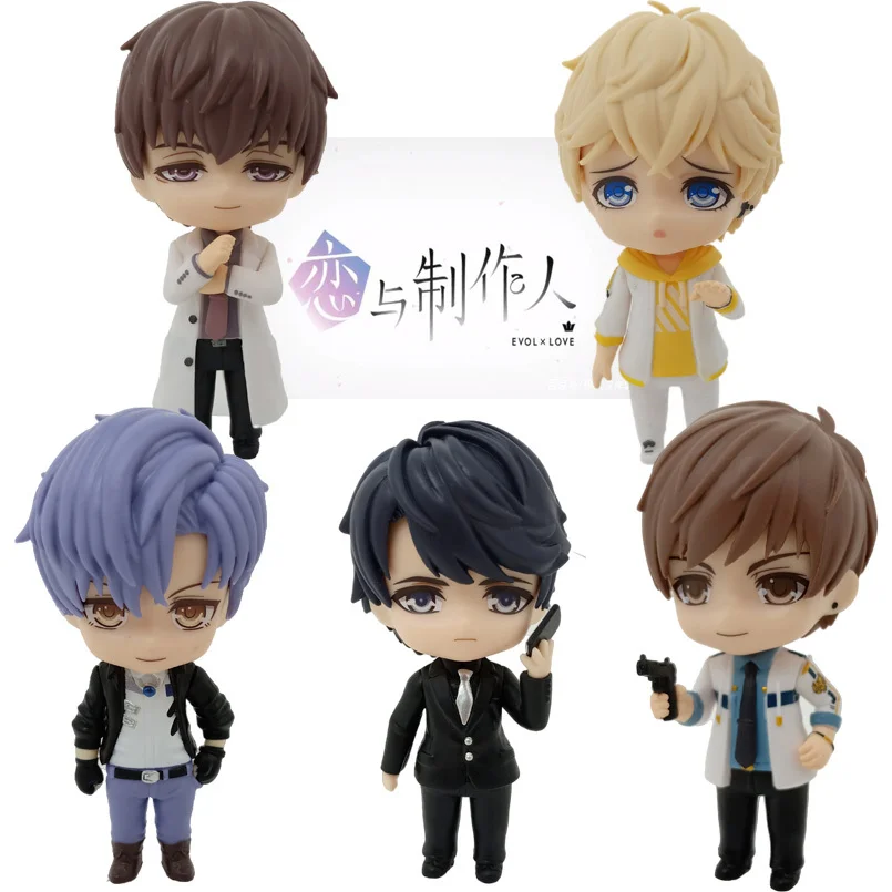 

5pcs/Set Version Q EVOL×LOVE Anime Game KIRA ZEN SIMON HAKU PVC Action Figure Collectible Model Toys Kid Gift 10CM