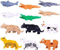 animal series model figures big building blocks animals educational toys for kids children gift compatible with legoed duploed