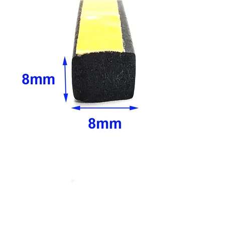 Самоклеящиеся пенообразовательные ленты EPDM шириной 5-15 мм, самоклеящиеся плоские квадратные ленты, скэп приклеенные пенообразовательные ленты