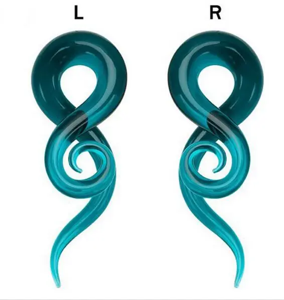 Ear Plugs Gauges Earrings 2pc Delicate Glass Ear Plug Expander Ear Piercing  Body Jewelry for Women Man | Украшения и аксессуары | АлиЭкспресс