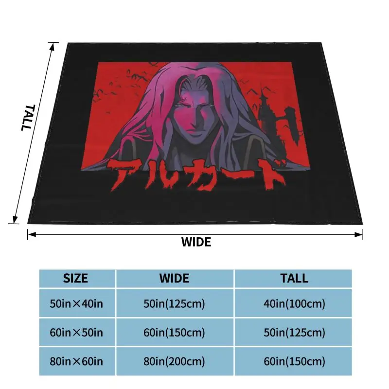 Castlevania закат Alucard одеяло пушистый утолщенный чехол для дивана из искусственного