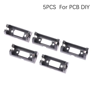 5PCS Plug-in CR123A Battery Holder 16340 LIR123A Battery Storage Box CR123A Battery Box Cover For PCB DIY Battery Container Case