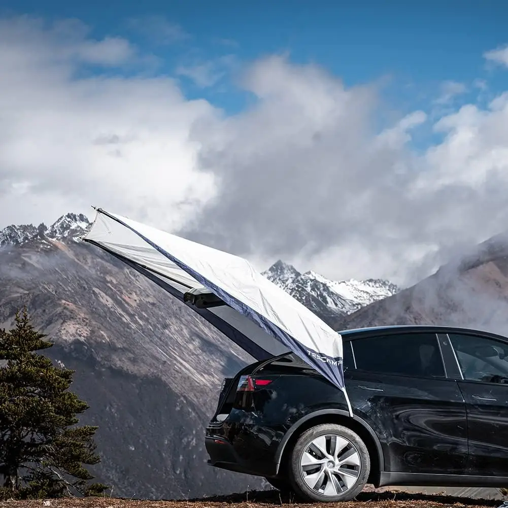 

TESCAMP брезентовый навес только для Tesla Model Y, переносной навес для кемпинга, дороги, путешествий, Солнцезащитный навес на открытом воздухе