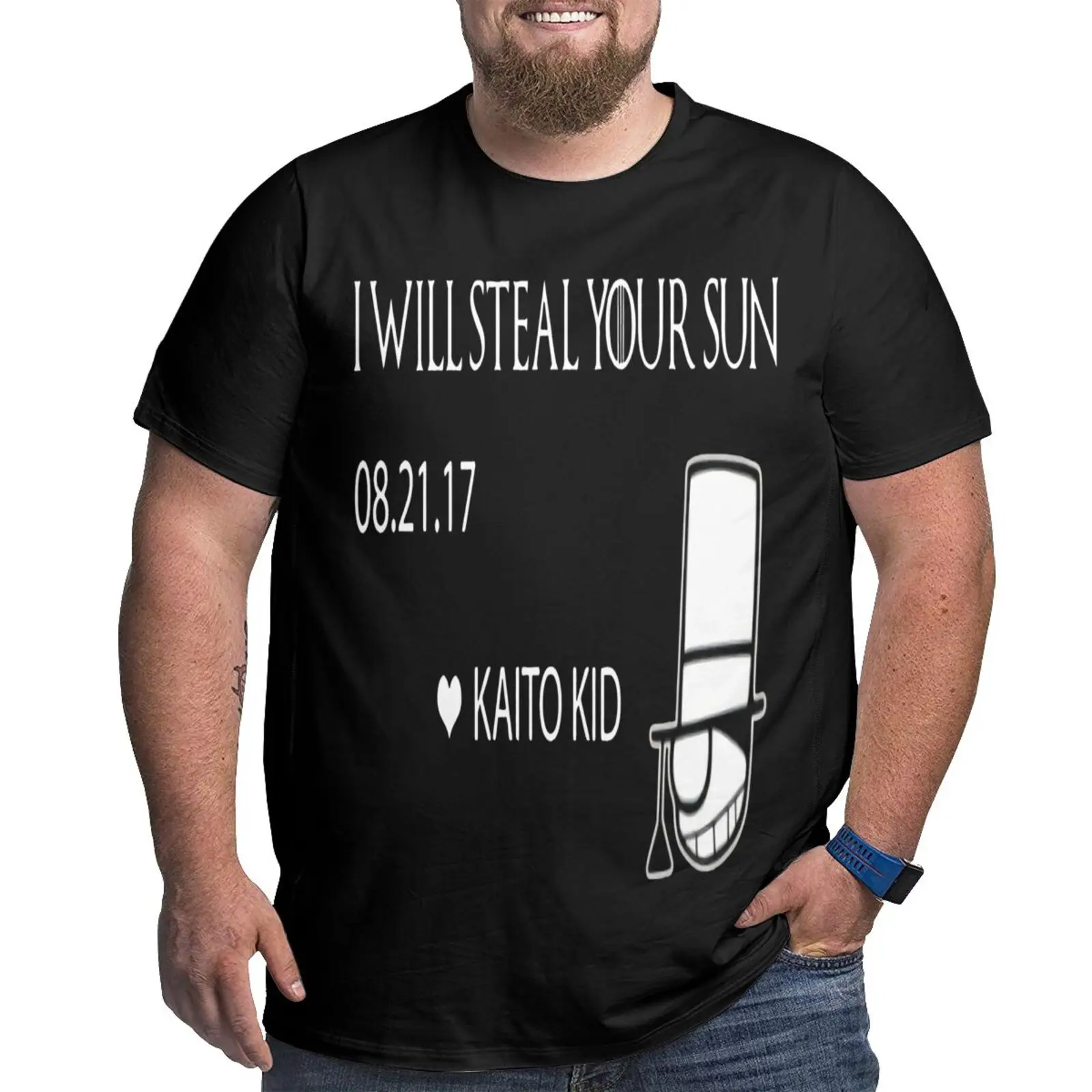 

Magic Kaito чехол закрытый Детектив Конан мужская одежда Графические футболки Манга Футболка "Манга" Мужская одежда футболка оверсайз