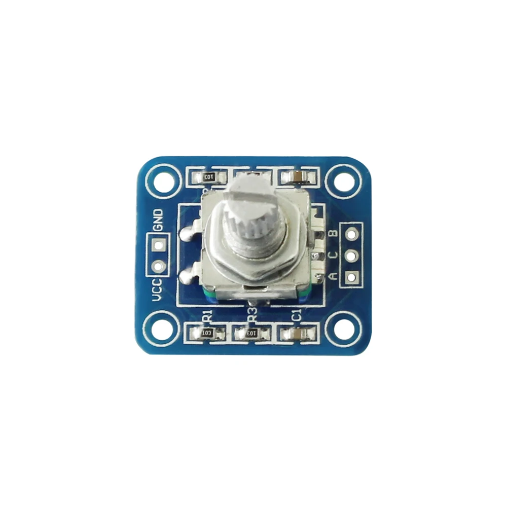 

DC5V EC11 Rotary Encoder Module Brick Sensor Development Square Audio Rotating Potentiometer Knob Cap Adjust Knob for Arduino