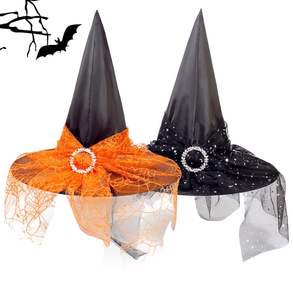 

Witchhat Party Hats Costume Cap Accessories Mesh Headdress Christmas Mcgonagalls Funny Festival Gothic Capssupply Spoof Supplies
