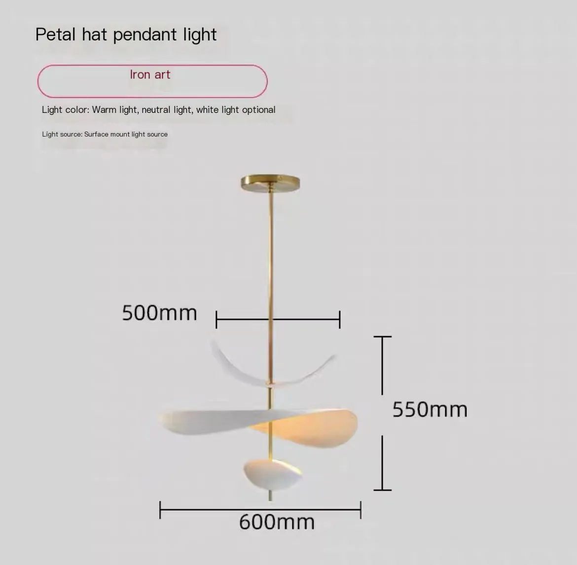 

Подвесной светильник JIANKEXING Французская изогнутая поверхность