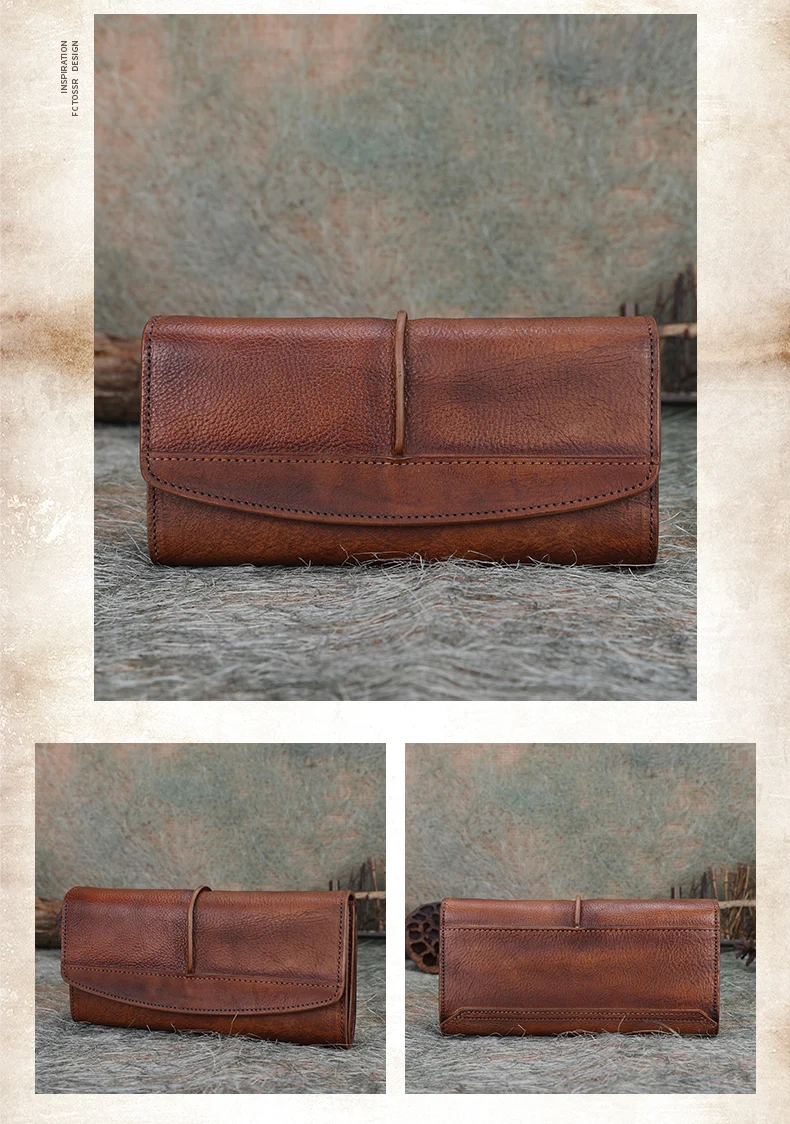 Женский кошелек для монет 2020 кожаный женский Длинный из натуральной кожи