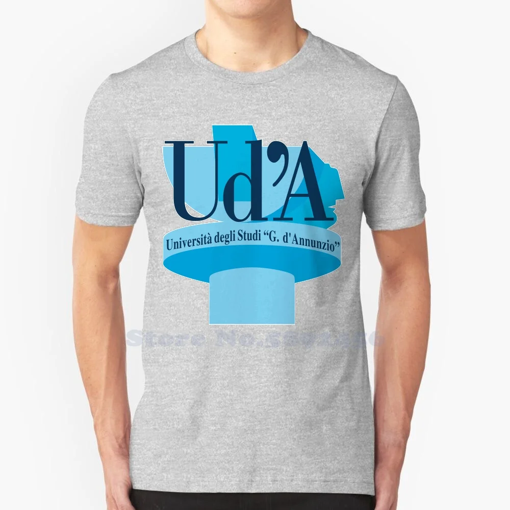 

Universita Degli Studi Gabriele d'Annunzio Pescara Logo Casual T Shirt Top Quality Graphic 100% Cotton Tees