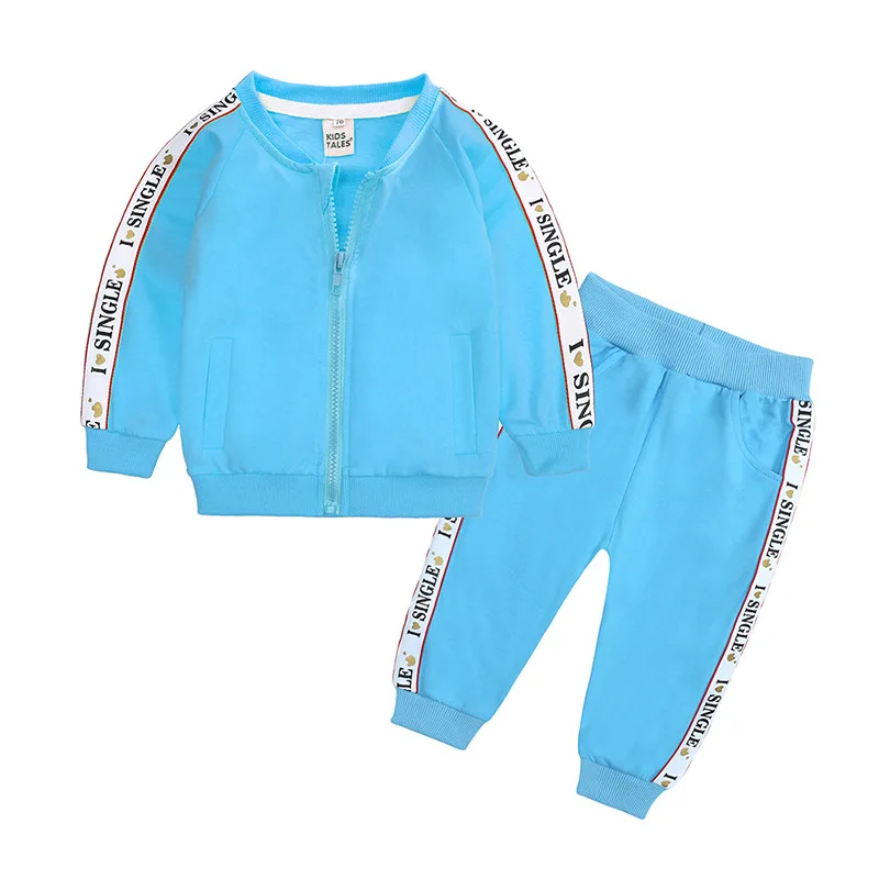 Children's Clothing Children's Suits Boys Girls Top Clothes Boys Girls Clothing Two-Piece Long Sleeve Hooded Girls Sportswear