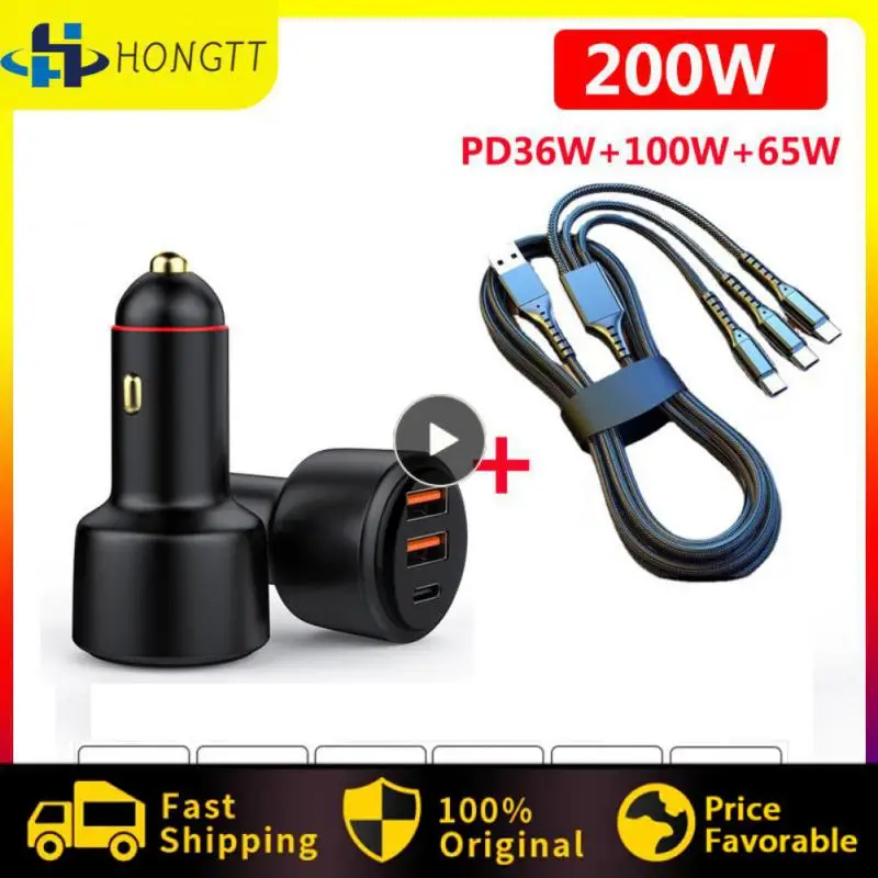 

Pd3.0 Fast Charge Universal Cigarette Lighter Multifunction Car Charger Adapter With Led Display Car Charger Car Accessories
