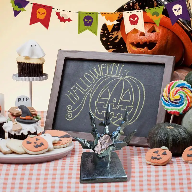 Скелет Рука Хэллоуин Декор Готическое Украшение Дома Держатель Телефона