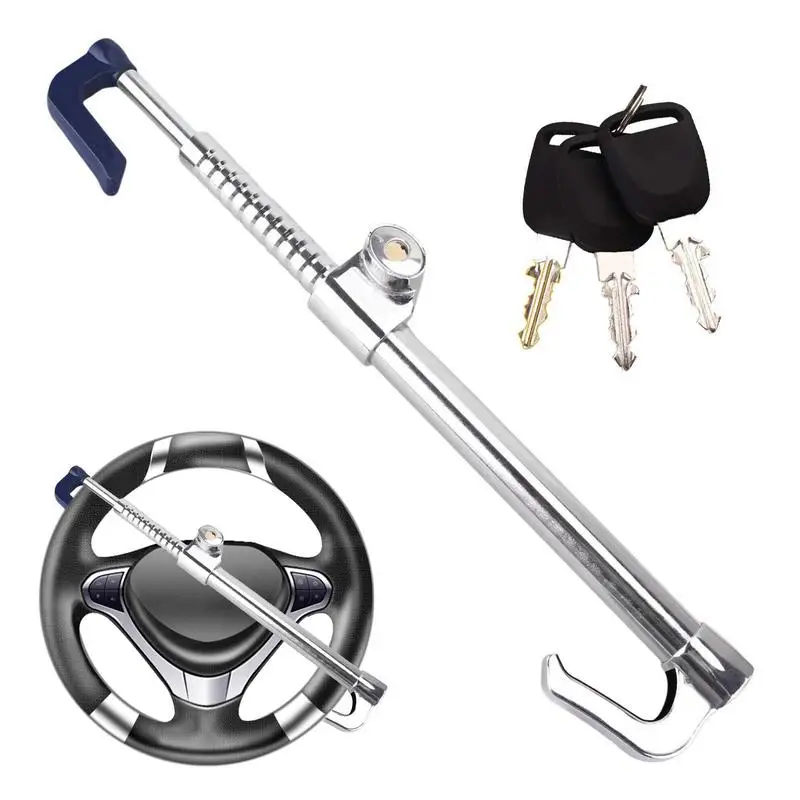 

Автомобильный Замок с педалью сцепления, инструмент для защиты автомобиля, многофункциональный автомобильный замок, противоугонное устройство, утолщенный двойной крючок для автомобиля