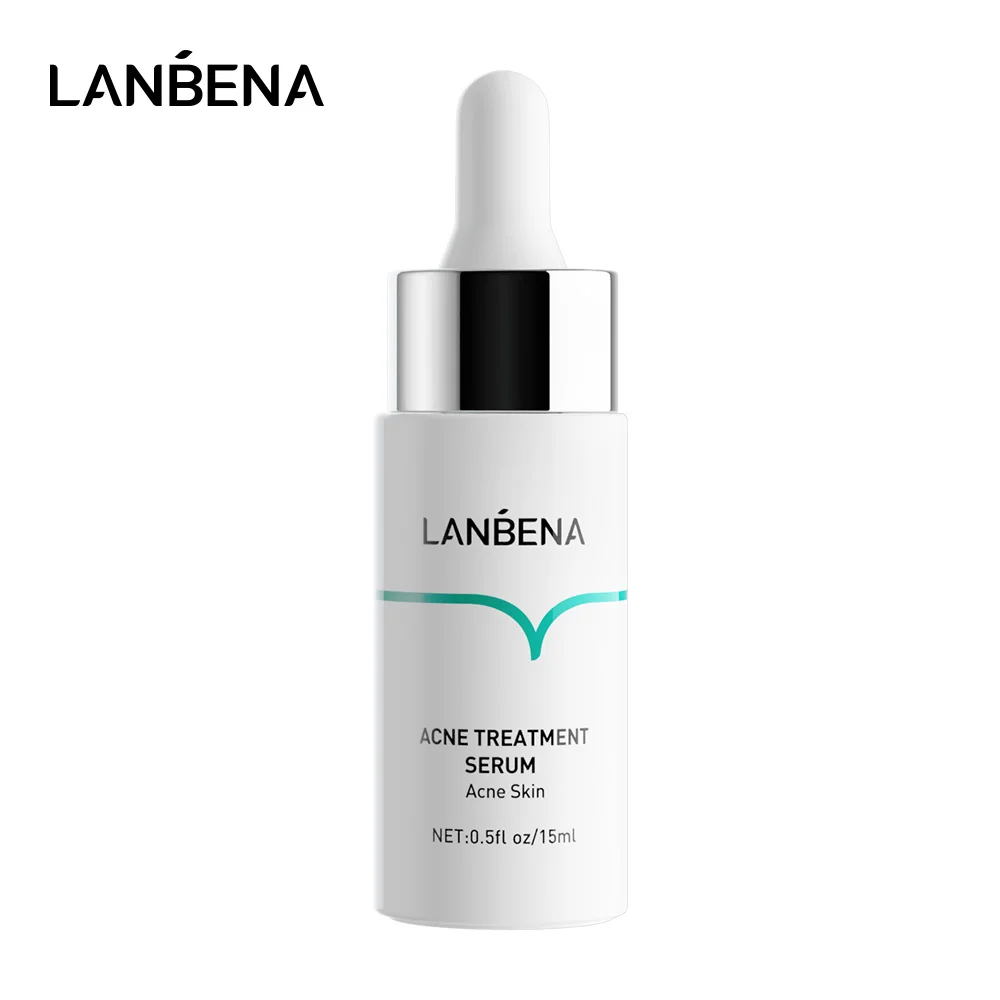 LANBENA 15ml Acne Treatment Removal Serum Face Anti Acne Nourish Whitening Shrink Pores Pimple Scar Essence Facial Skin Care