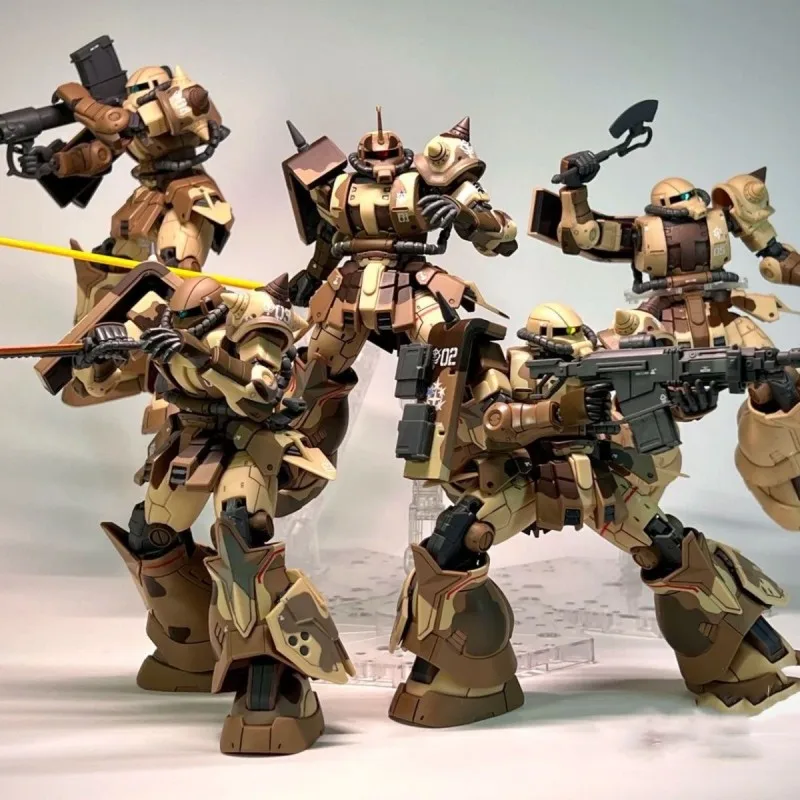 Фото WEIMEI HG 1/144 MS-06GD Zaku Сборная модель Комплект высокой мобильности Тип поверхности Вальда Фигурки Робот Пластиковая модель Детская игрушка в подарок №3