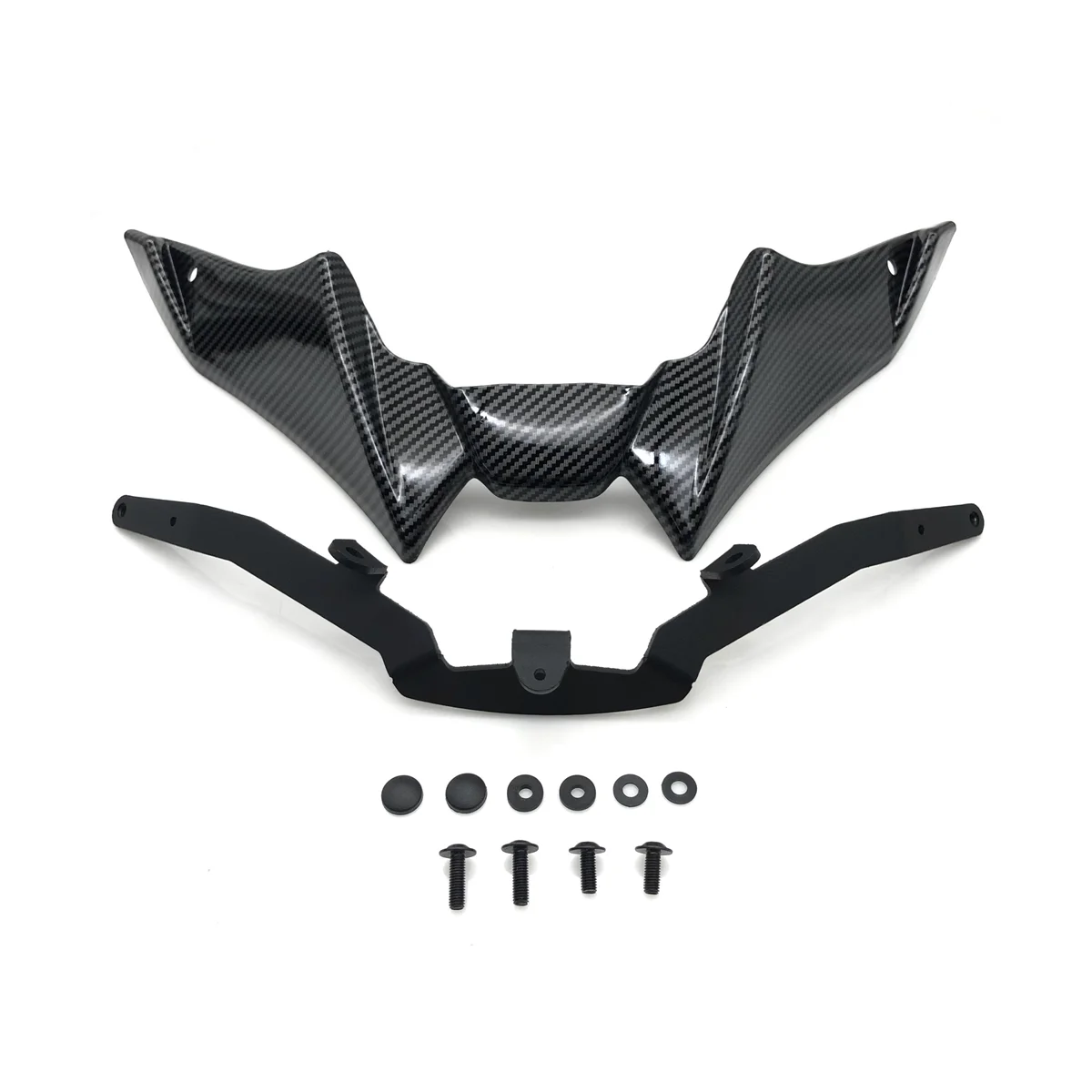 

Motorcycle Front Fairing Aerodynamic Winglet Lower Cover Black Fixed Wind Wing for Yamaha Mt-09 V3 2021 2022+