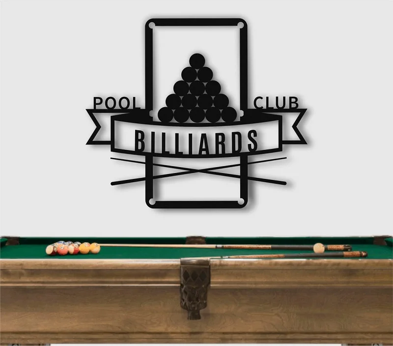 

Pool Billiard Club Wall Stickers, Sports Billiard Room Wall Decor Gifts for Friends, Home Fashion Decor Stickers T7