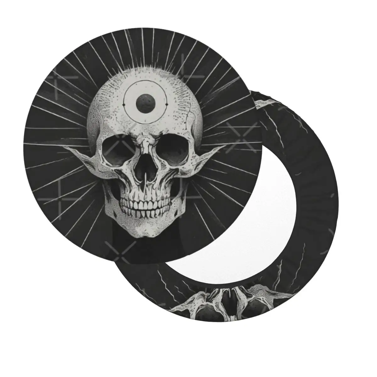 

Однообразное изображение черепа, круглая барная наволочка для стула, защитное кресло, удобства, подходит для ресторана