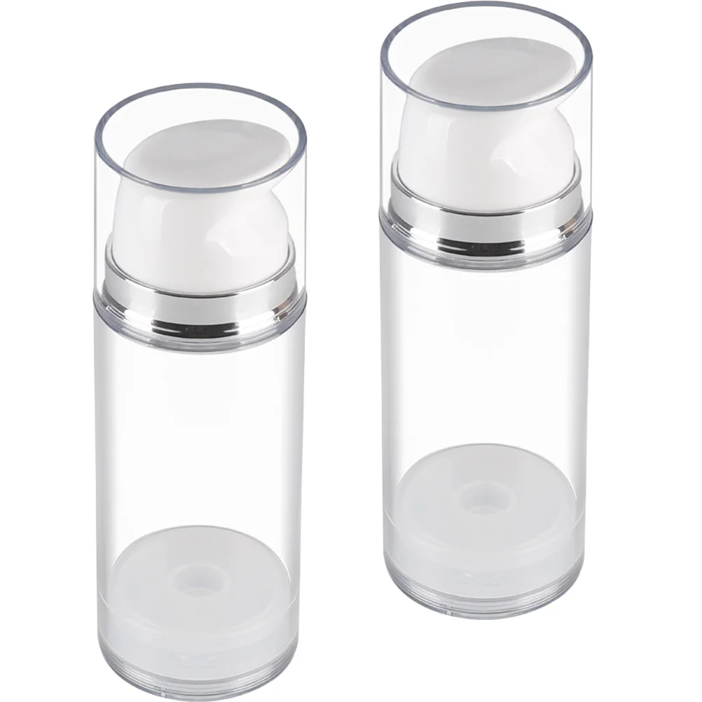 

2 Pcs Squeeze Lotion Bottle Makeup Brishes Travel Dispenser Refillable Pp Multipurpose Container Cosmetics
