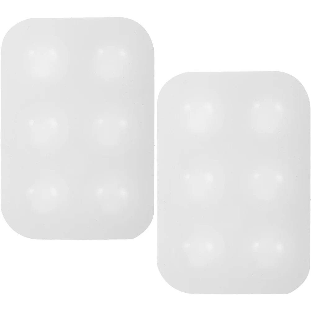 2 шт. силиконовая палитра с шестью отверстиями легко чистящиеся акриловые