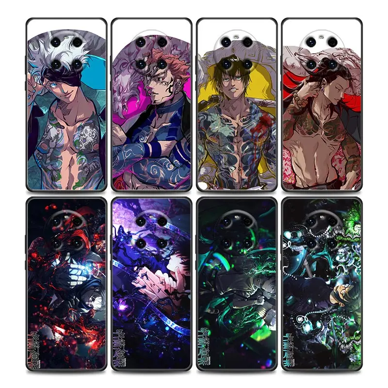 

Japan Anime Jujutsu Kaisen Gojo Satoru Phone Case For Huawei Y9 2019 Y6 Y7 Y6p Y8s Y9a Y7a Mate 40 20 10 Pro Lite RS Cover Funda