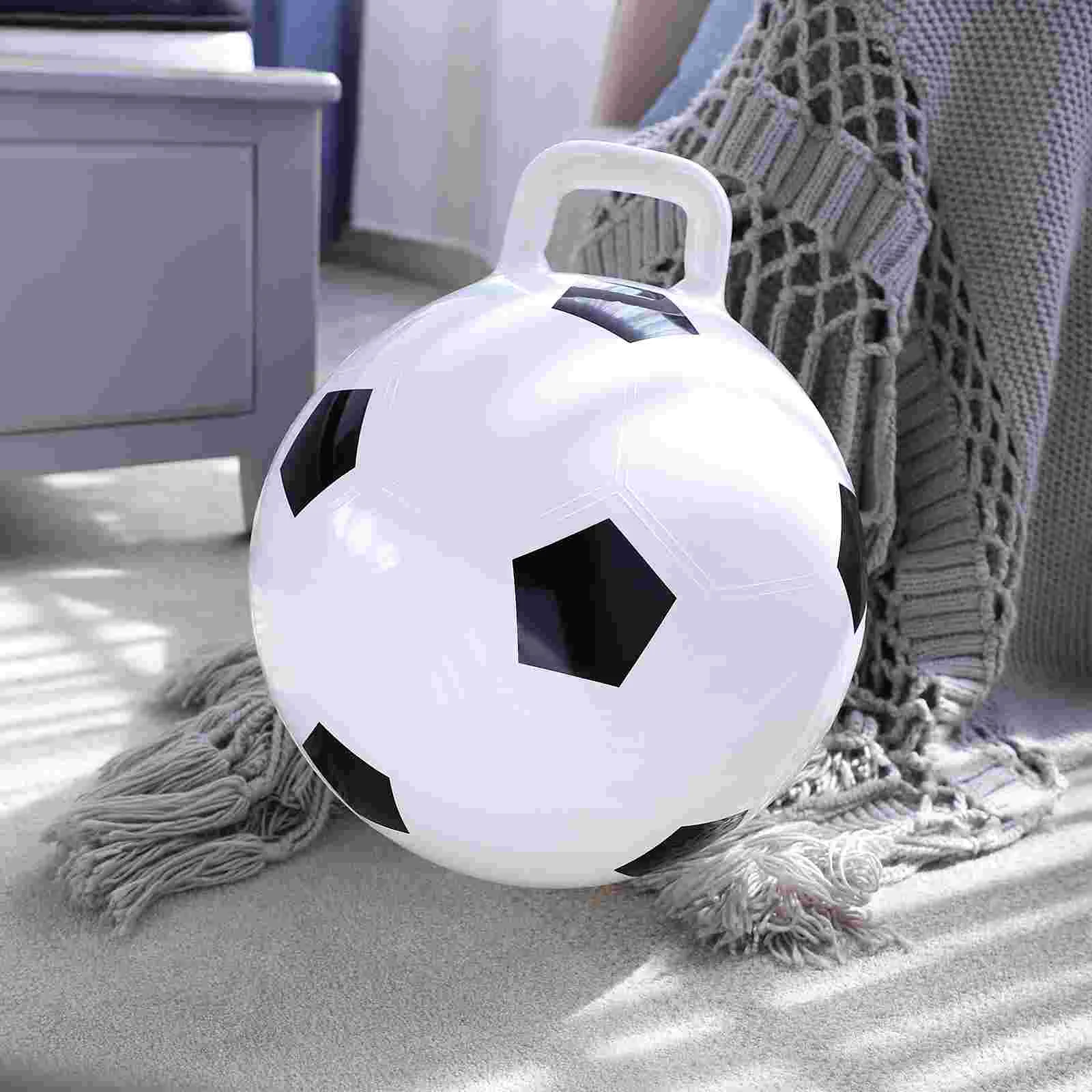 STOBOK 45cm Hopping Ball Jumping with Handle Inflatable PVC Bouncing for Children