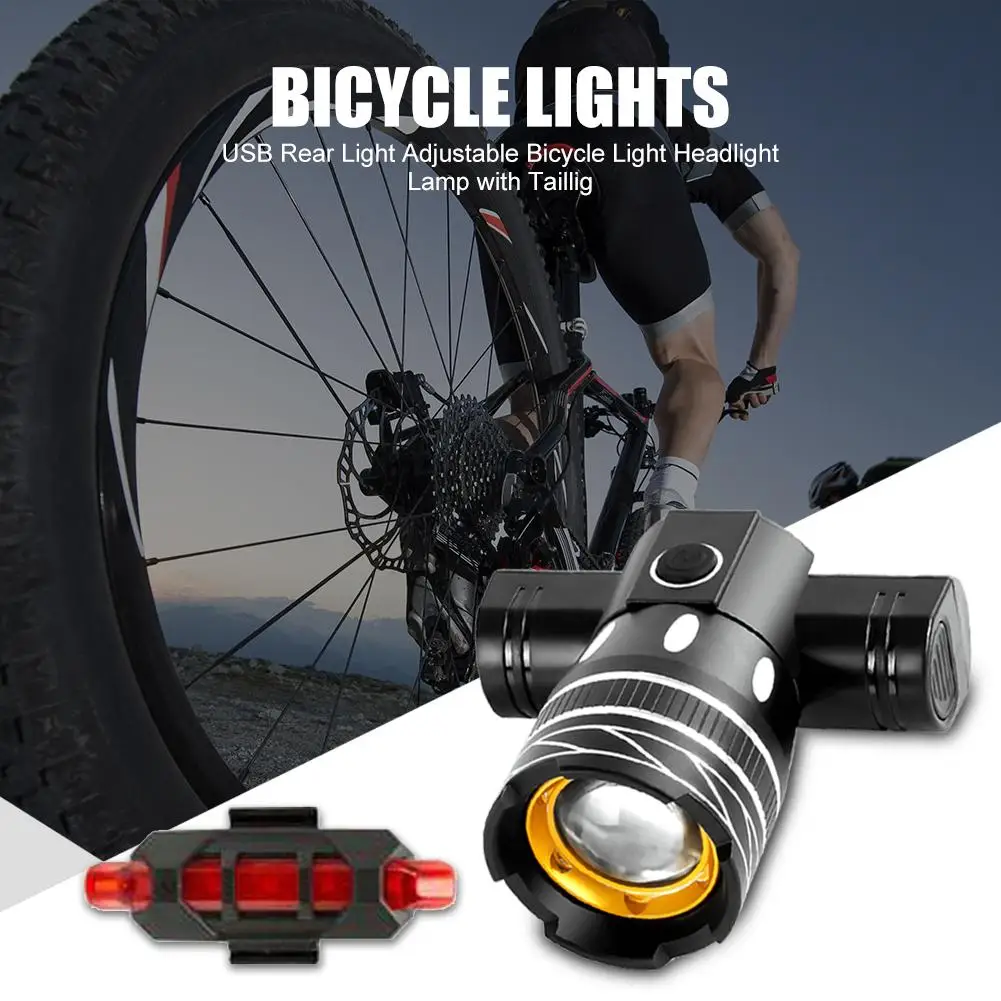 

Hot Sale Bicycle Lights Classic Delicate Bicycle Front Light USB Rechargeable Headlight Waterproof 3 Mode LED Bike Lamp