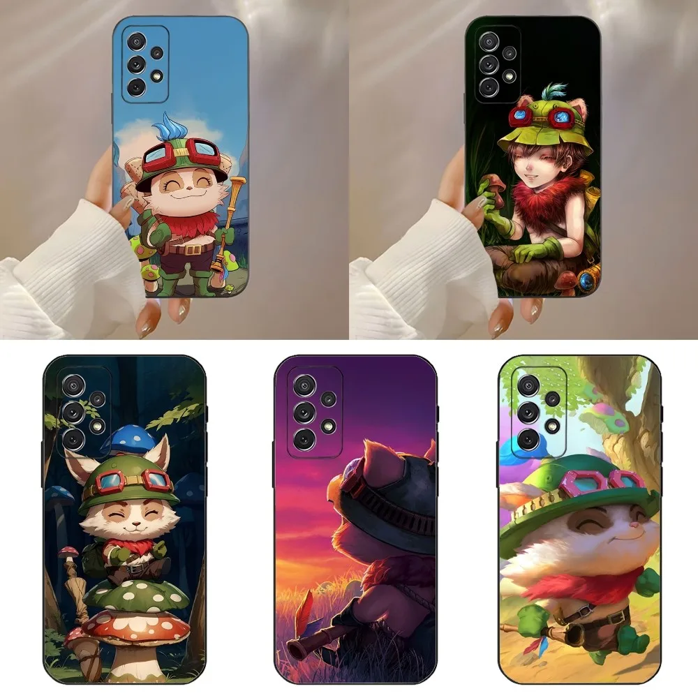 L-League of Legend T-Teemo Phone Case For Samsung Galaxy A91 A80 A73 A72 A71 A53A52 A32 A31A22 A21s A20 Black Cover