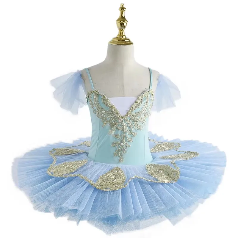 Новое белое балетное платье Лебединое озеро детское платье-балерина для девочек