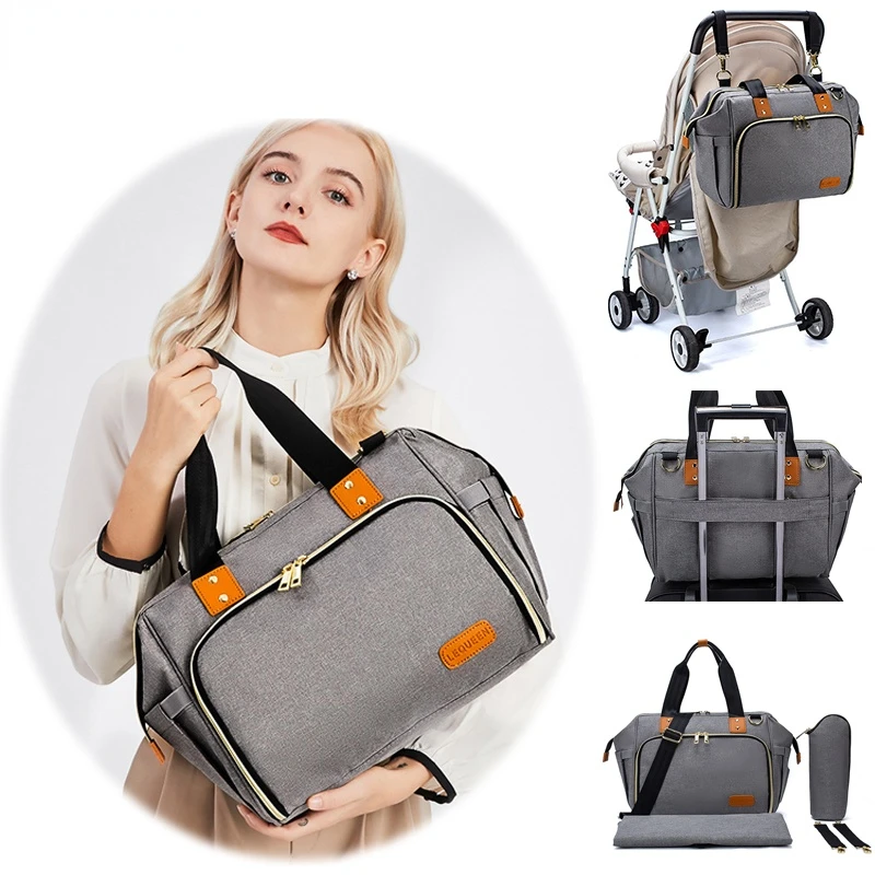 

Fashion Multifunctional Portable Travel Large Capacity Mommy Bag Baby Diaper Changing Desk Mat for Outdoor Baby Care