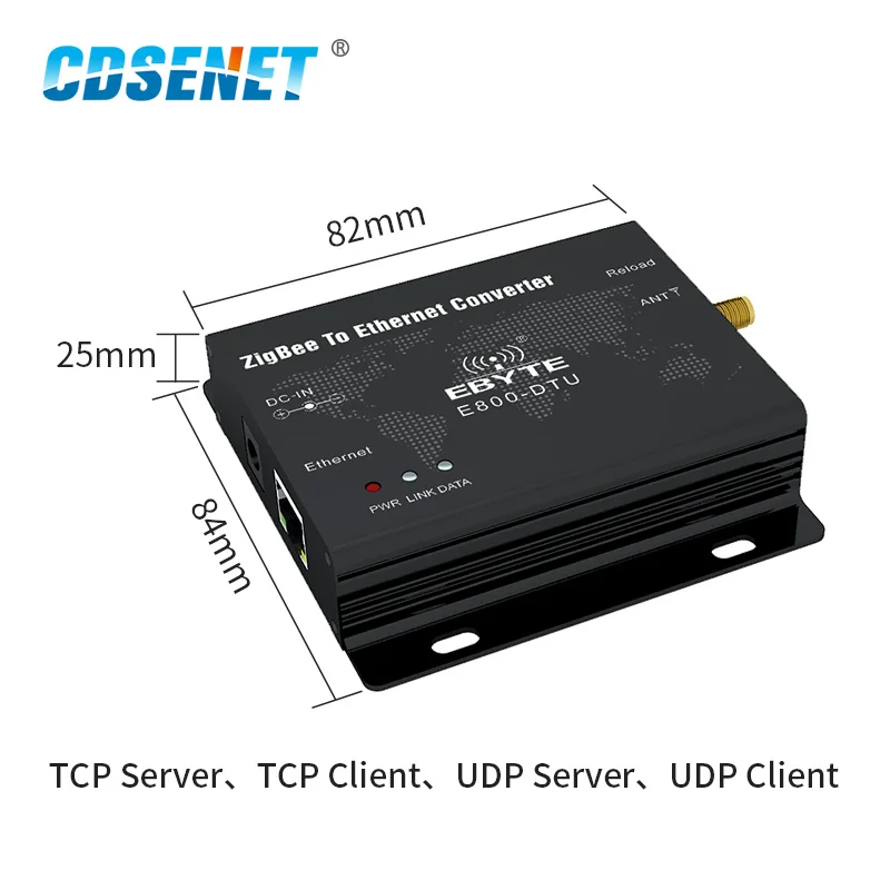 CC2530 ZigBee Ethernet Wireless Data Transceiver Module 27dBm TCP UDP Long Range Ad Hoc Network 500mW Transmitter and Receiver
