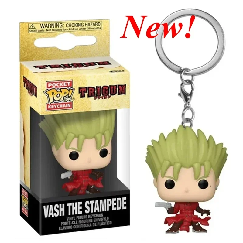 Новый карманный брелок Funko Trigun Vash the Stampede POP ПВХ фигурки героев модель игрушки