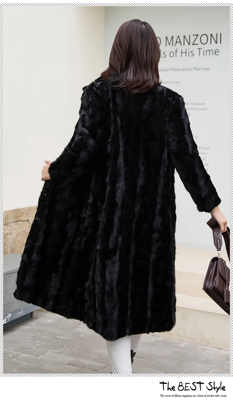 Markdown Sale Fur Coat Overcoat Female Fur Mink Fur Standard Casual No Full Real Fur Long Coat