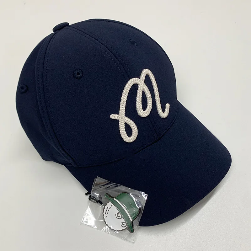 Malbon Golf Cap Men's and Women's Including Hat Holder Breathable Sunshade Sport Cap 2023 Embroidered
