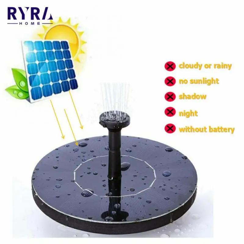 

Pool Floating Solar Fountain Garden Waterfall Fountain Pond Bird Bath Solar Panel Powered Fountain Water Pump Garden Decoration