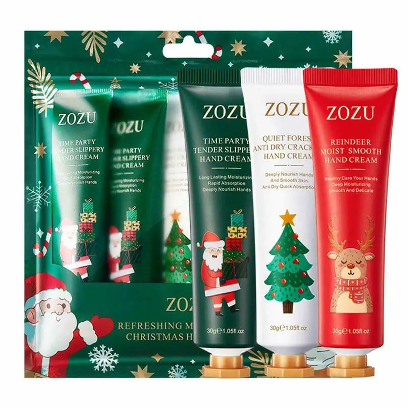 

Hand Cream Set 5pcs Travel Size Hand Moisturizing Cream Hand Cream For Dry Cracked Hands Work Hands New Year Valentine's Day