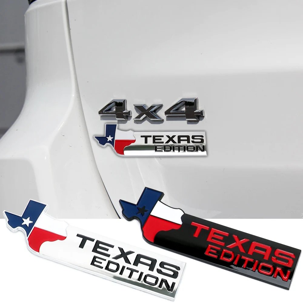 

TEXAS EDITION Trunk Side Logo Badge Sticker Car Stying For Chrysler Jeep Wrangler Patriot Grand Cherokee Compass Liberty Command