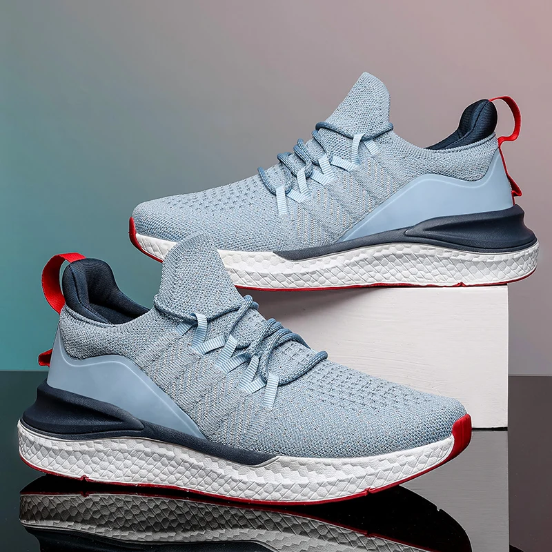 2022 Newest Xiaomi Mijia Sneakers 4 Upgrade Version Men Fashionable Breathable Flying Woven Antibacterial Sports Running Shoes