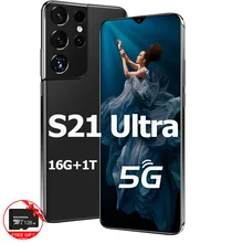 S21 Ultra Smartphone Original Cell Phone Android 11.0 Mobile Phones 32MP+50MP 16GB+1TB Smart Phone Celular 5G Unlock Cellphones