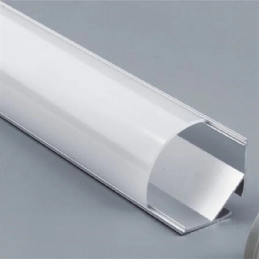 

free shipping high quality corner aluminum channel with cover and end caps and clips 2m/pcs 80m/lot