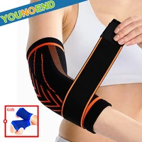 2pcs sports elbow brace compression support sleeve with adjustable strap tendonitis arthritis tennis golf weightlifting workouts