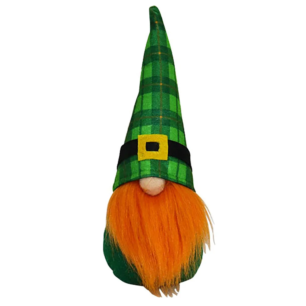 

1Pc St. Patrick's Day Gnome Doll Party Faceless Doll Desktop Ornament (Boy)