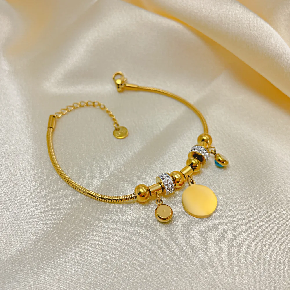 The Ins Wind Personality Devil's Eye Hand Jewelry Wholesale Stainless Steel Snake Bracelet Women