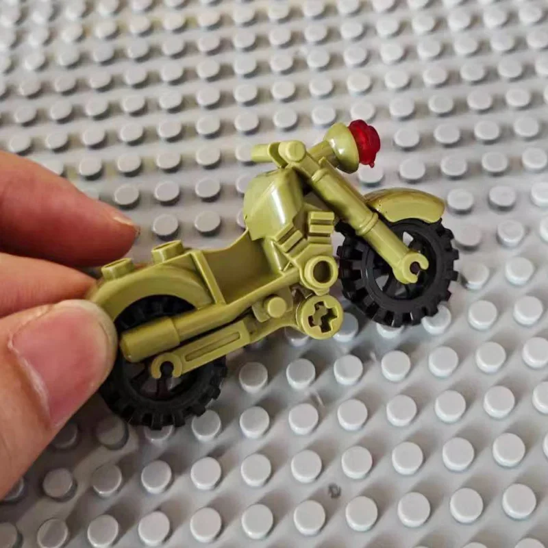 3 шт. Детский конструктор мотоцикл